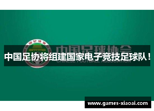 中国足协将组建国家电子竞技足球队！